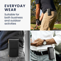 Belt Pouch Case for Cell Phones with Belt Clip 15.2 x 8 cm