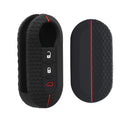 Fiat Lancia 3-Button Flip Silicone Car Key Cover Honeycomb