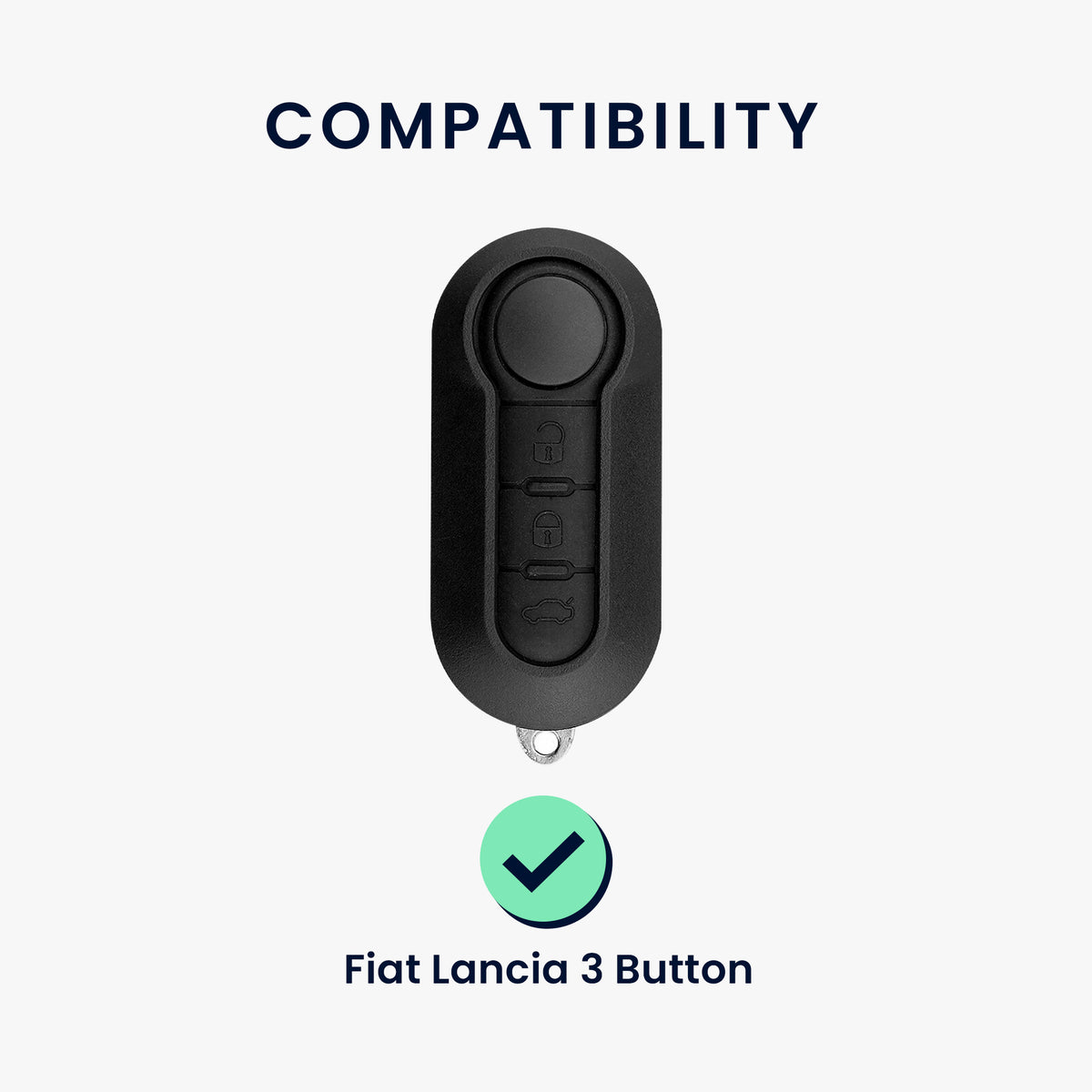 Fiat Lancia 3-Button Flip Silicone Car Key Cover Honeycomb