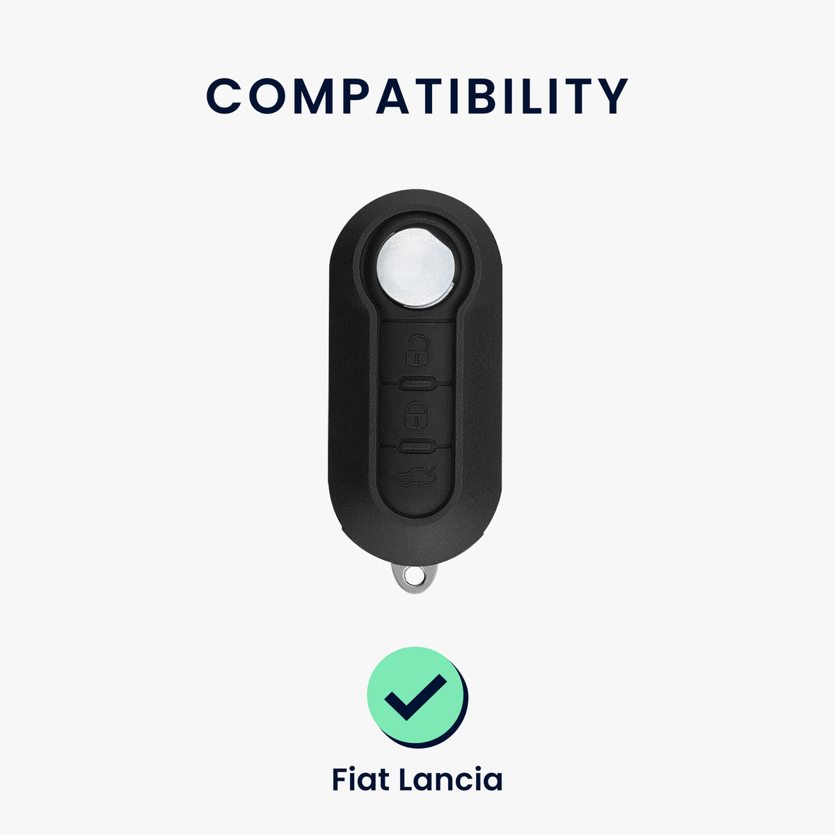 Fiat Lancia 3-Button Flip Silicone Car Key Cover Honeycomb