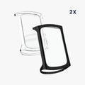kwmobile Silikon Hülle für Fitbit Charge 6 / Charge 5 Schutzhülle - Fullbody Display Cover Set aus Silikon - Hüllen