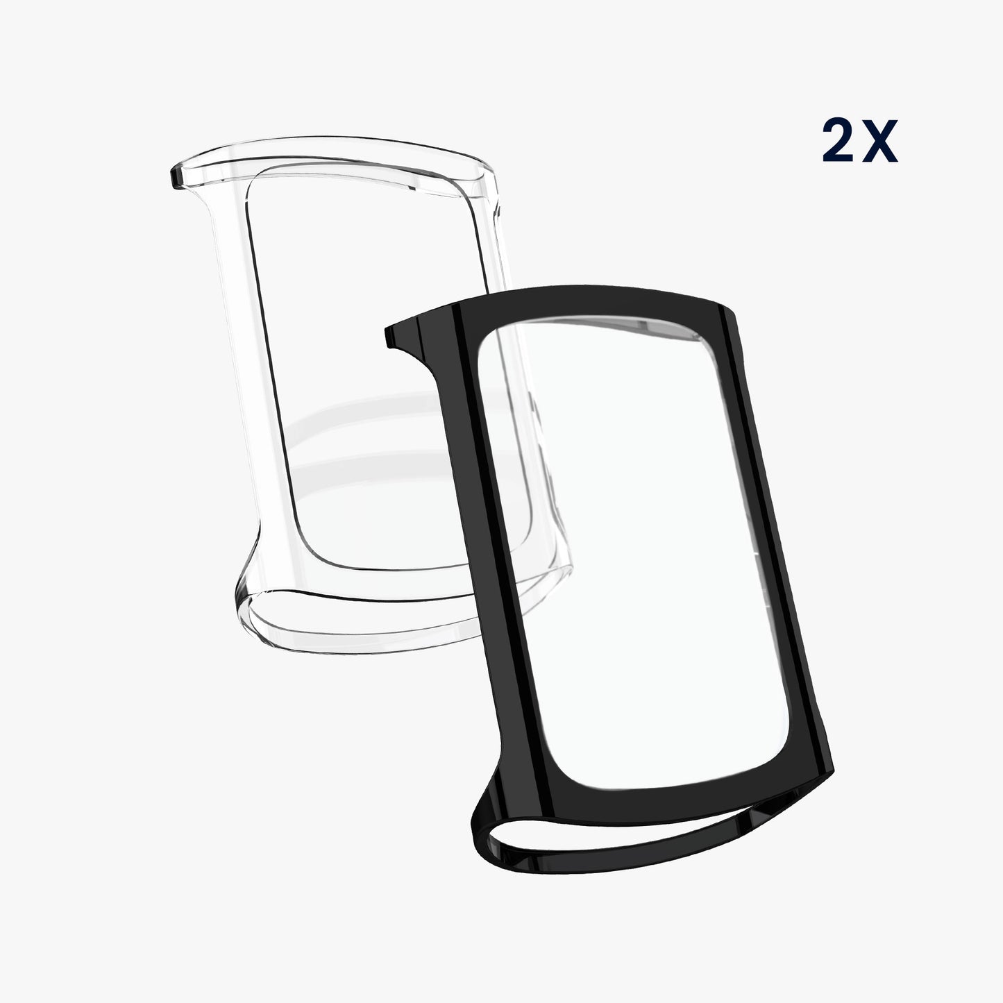 kwmobile Silikon Hülle für Fitbit Charge 6 / Charge 5 Schutzhülle - Fullbody Display Cover Set aus Silikon - Hüllen