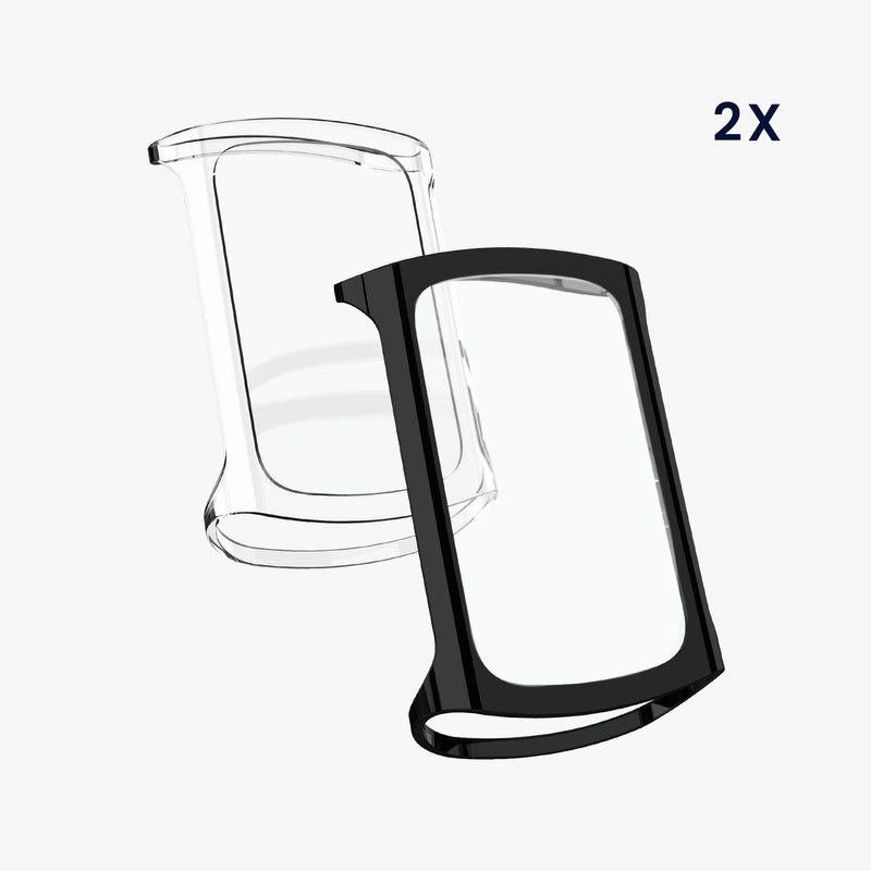 kwmobile Silikon Hülle für Fitbit Charge 6 / Charge 5 Schutzhülle - Fullbody Display Cover Set aus Silikon - Hüllen