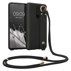 Xiaomi Redmi Note 8 Pro Silicone Necklace Phone Case with Strap and Ring