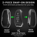 Peugeot Citroen 3-Button Smartkey (Keyless Go only) Hardcover Car Key Cover