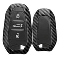 Peugeot Citroen 3-Button Smartkey (Keyless Go only) Hardcover Car Key Cover
