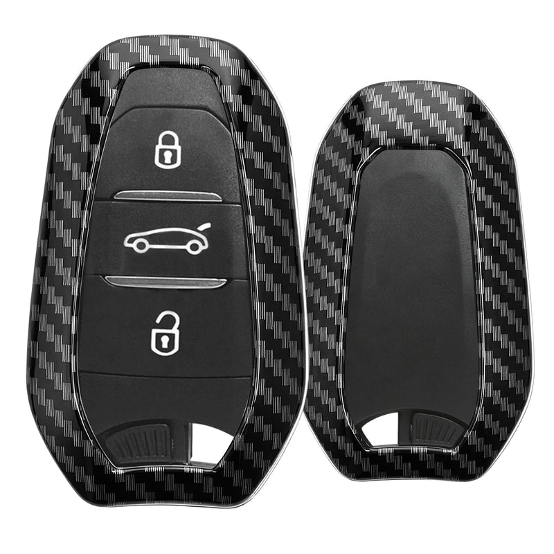 Peugeot Citroen 3-Button Smartkey (Keyless Go only) Hardcover Car Key Cover
