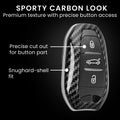 Peugeot Citroen 3-Button Smartkey (Keyless Go only) Hardcover Car Key Cover