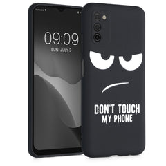 Samsung Galaxy A03s Silicone Phone Case Don't Touch My Phone