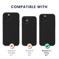 kwmobile Case Compatible with Apple iPhone 12 / iPhone 12 Pro Case Magnetic Silicone Case Compatible with MagSafe Cover Rubberized