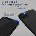 kwmobile Case Compatible with Apple iPhone 12 / iPhone 12 Pro Case Magnetic Silicone Case Compatible with MagSafe Cover Rubberized
