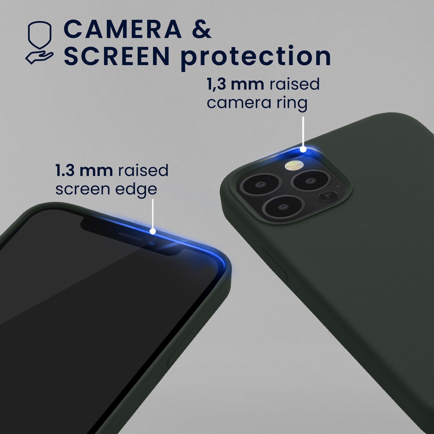kwmobile Case Compatible with Apple iPhone 12 / iPhone 12 Pro Case Magnetic Silicone Case Compatible with MagSafe Cover Rubberized