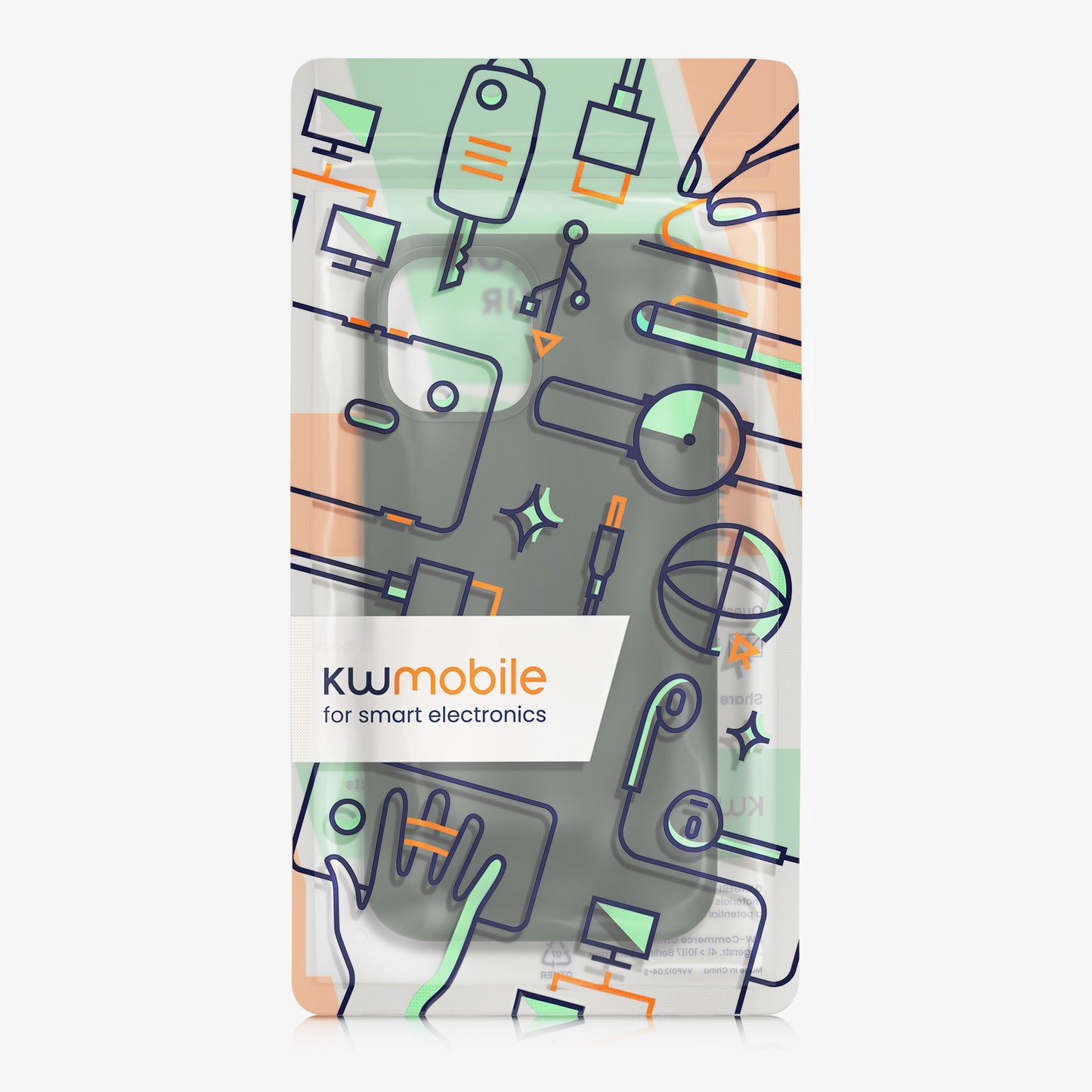 kwmobile Case Compatible with Apple iPhone 12 / iPhone 12 Pro Case Magnetic Silicone Case Compatible with MagSafe Cover Rubberized