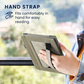 Kobo Libra 2 with Hand Strap Flip Case Dark Red Faux Leather