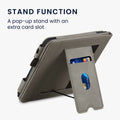 Kobo Libra 2 with Hand Strap Flip Case Grey Faux Leather