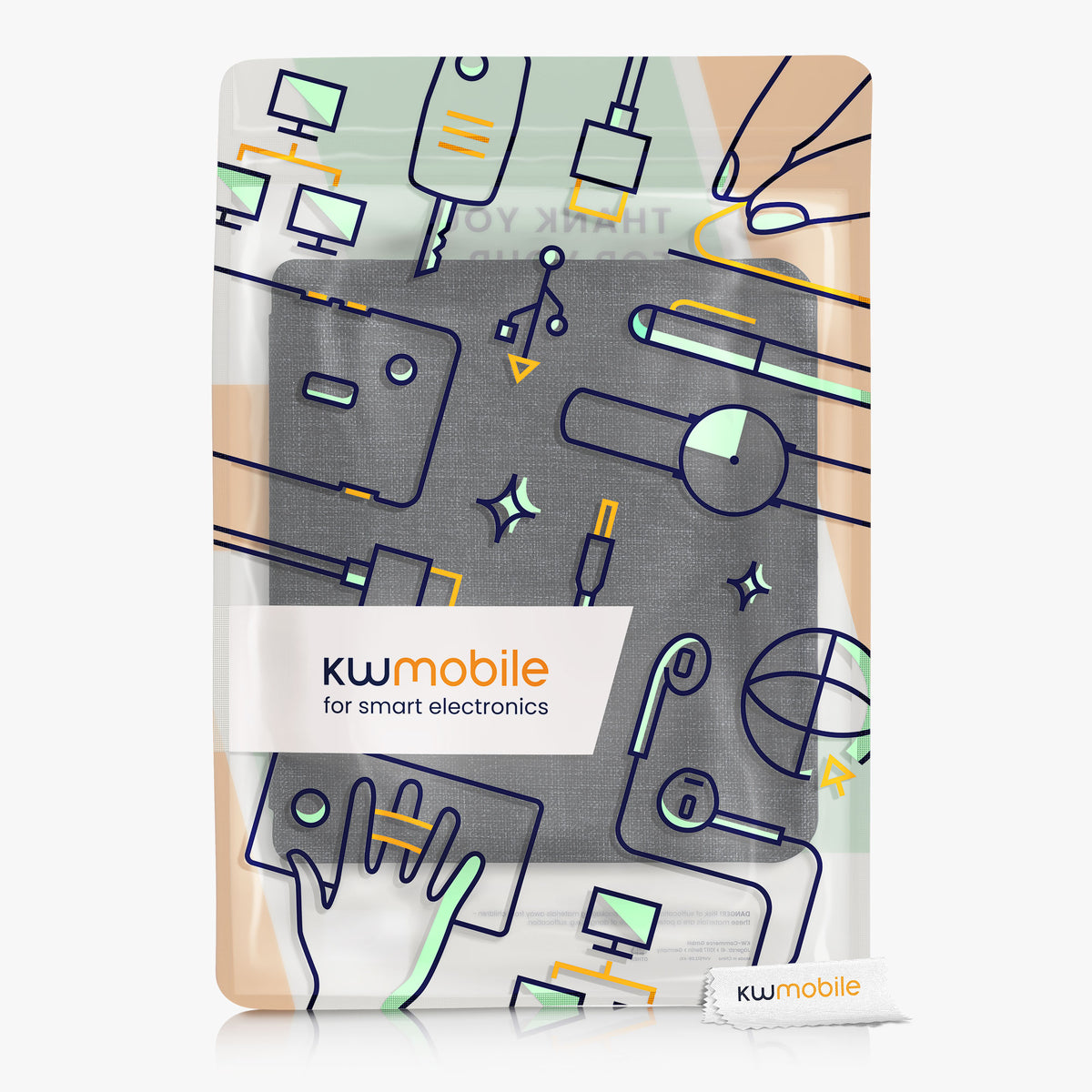 Kobo Libra 2 eReader Case Dark Grey Fabric
