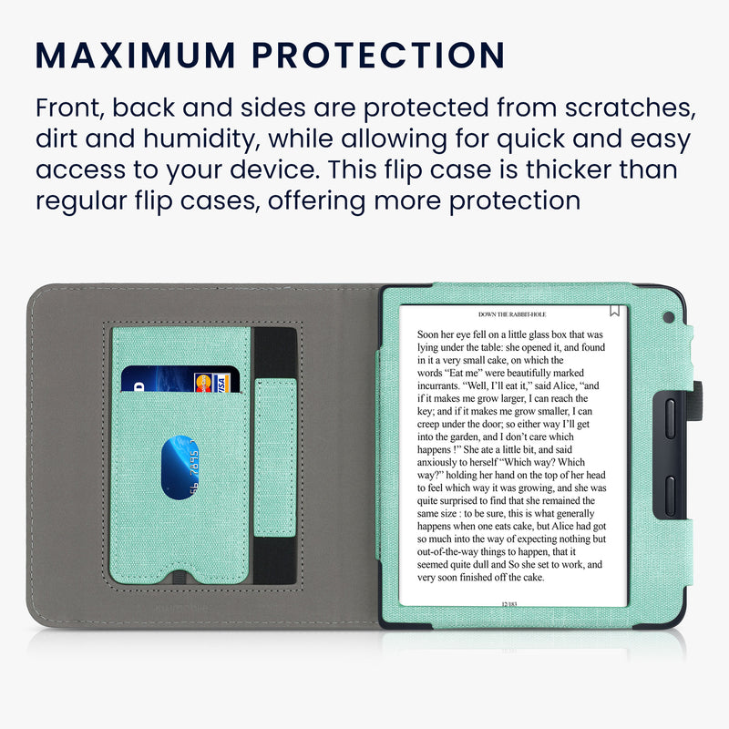 Kobo Libra 2 with Hand Strap Faux Leather Flip Case