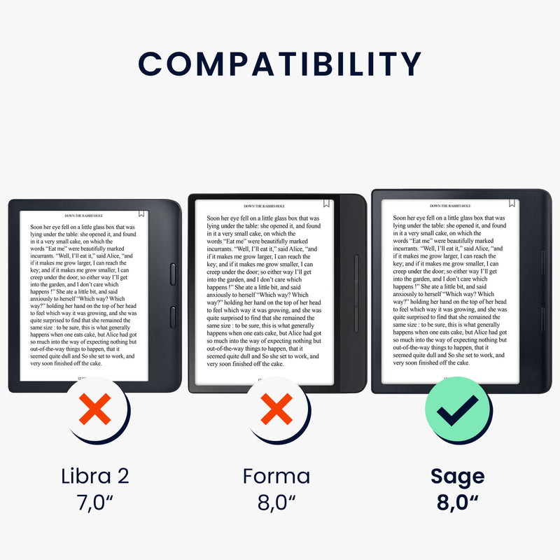Kobo Sage with Hand Strap Flip Case