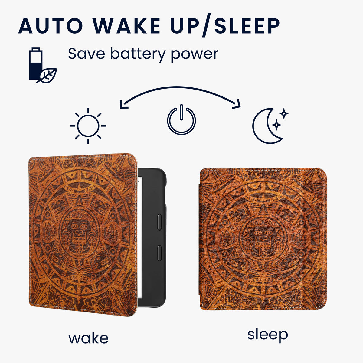 Tolino Vision 6 with Auto Sleep eReader Flip Case