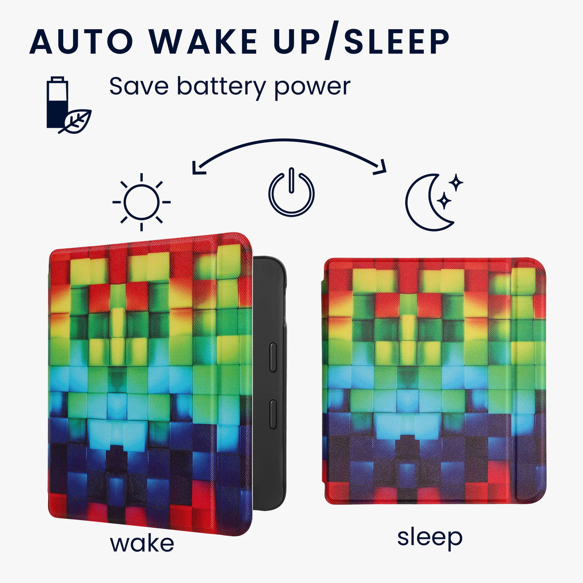Tolino Vision 6 with Auto Sleep eReader Flip Case