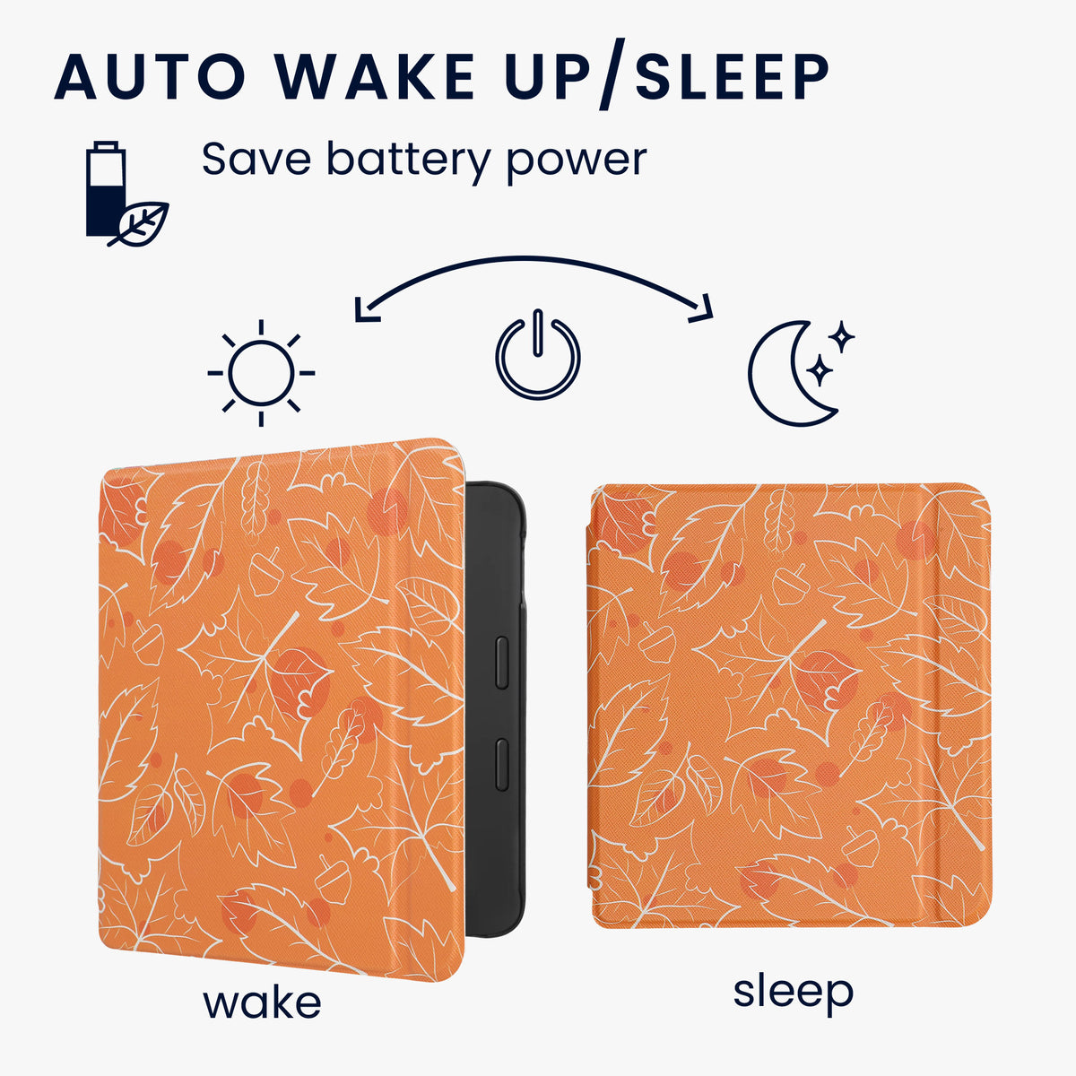 Tolino Vision 6 with Auto Sleep eReader Flip Case
