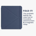 kwmobile Case for Tolino Vision 6 Cover eReader Flip Case with Auto Sleep Function Cover with Stand
