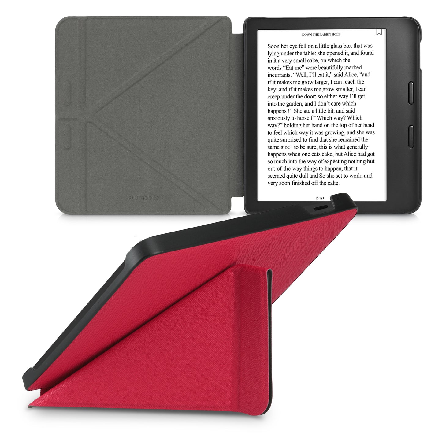 kwmobile Case for Tolino Vision 6 Cover eReader Flip Case with Auto Sleep Function Cover with Stand