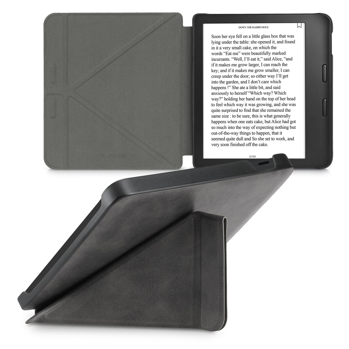 kwmobile Case for Tolino Vision 6 Cover eReader Flip Case with Auto Sleep Function Cover with Stand