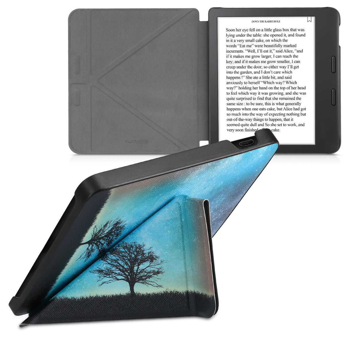 Tolino Vision 6 Faux Leather eReader Case Starry Sky Tree