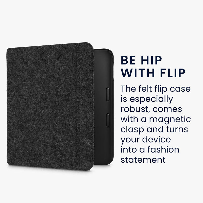 Felt fabric case compatible with Tolino Vision 6
