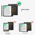 Felt fabric case compatible with Tolino Vision 6
