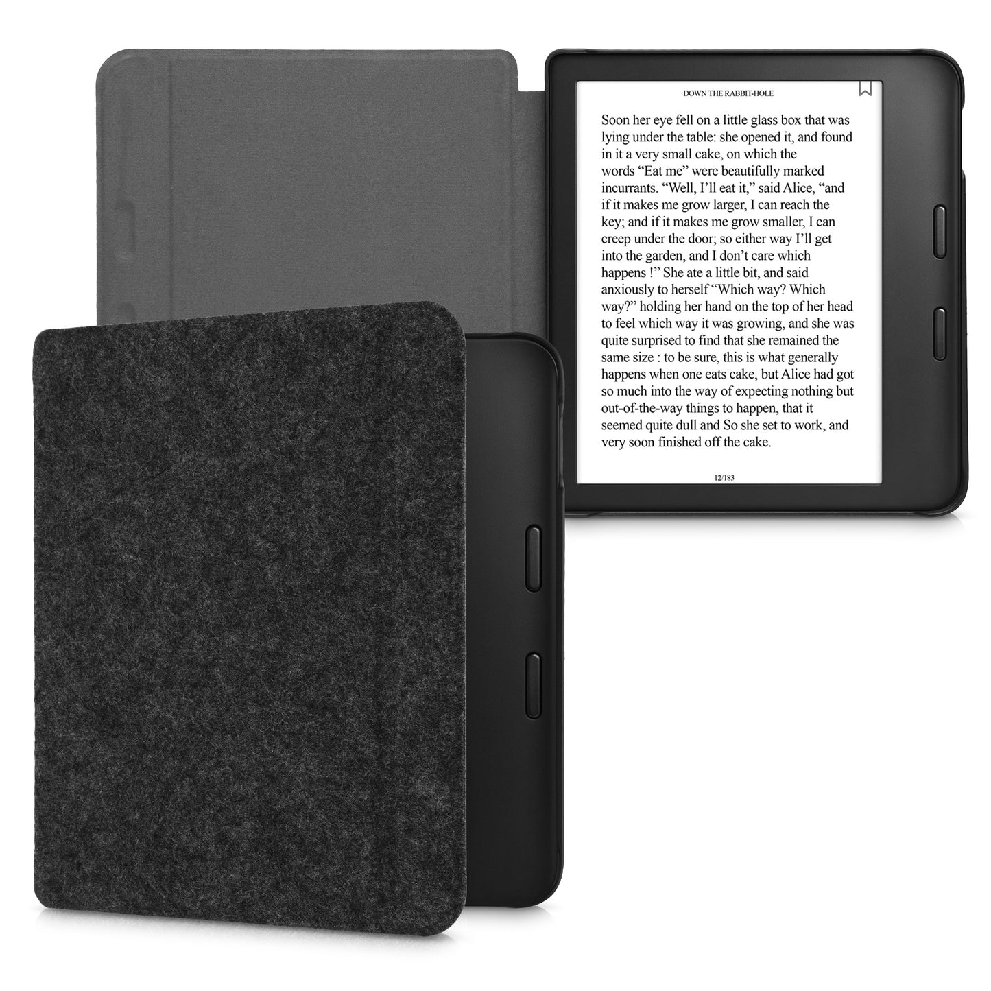Felt fabric case compatible with Tolino Vision 6