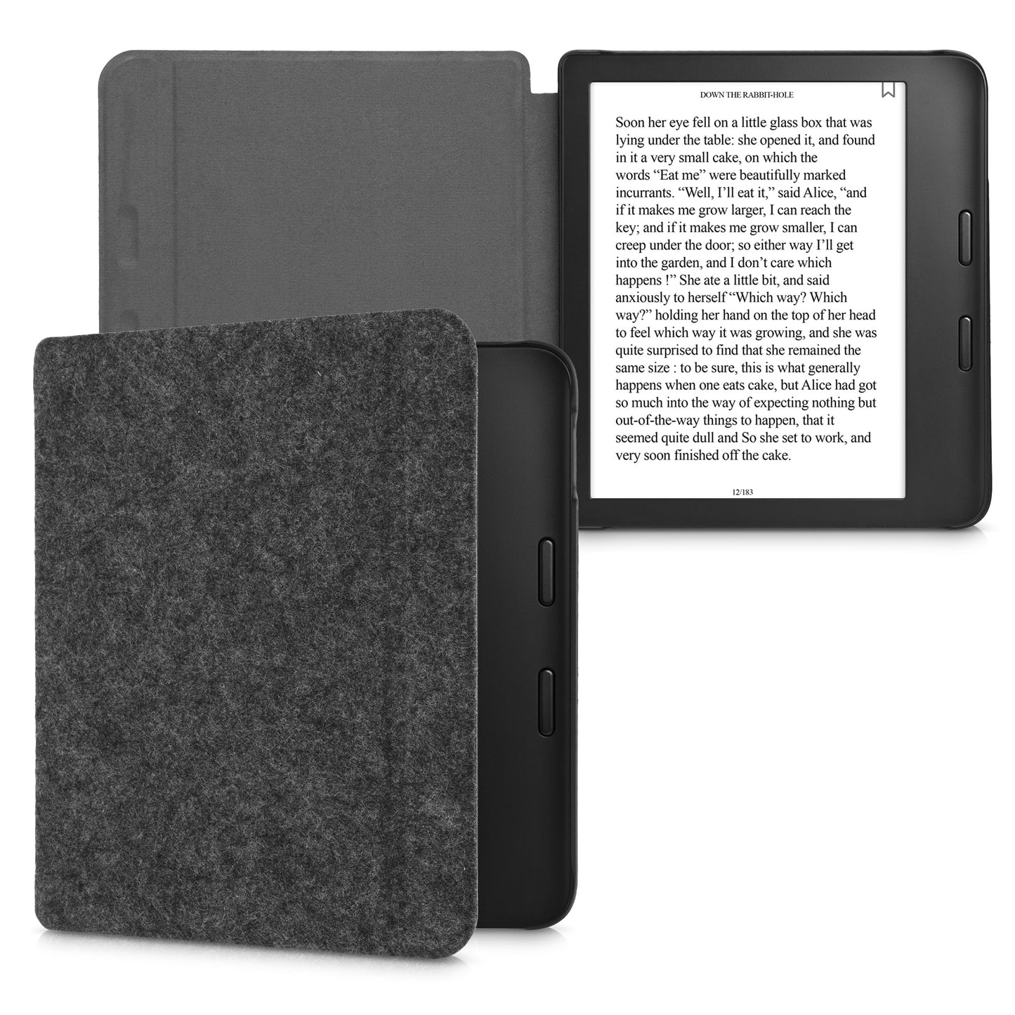 Felt fabric case compatible with Tolino Vision 6