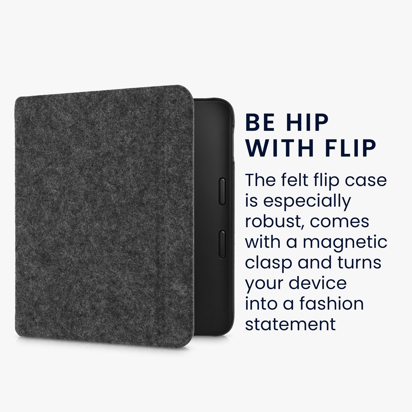 Felt fabric case compatible with Tolino Vision 6