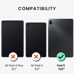 kwmobile Folie kompatibel mit Xiaomi Pad 5 Full Screen Tablet Schutzfolie entspiegelt - Matt - Displayschutz