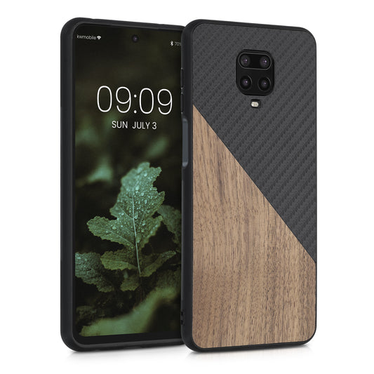 kwmobile Hülle kompatibel mit Xiaomi Redmi Note 9S / 9 Pro / 9 Pro Max - Handyhülle - Handy Schutzhülle - Smartphone Cover - Dunkelbraun Dunkelbraun  [dsg01]
