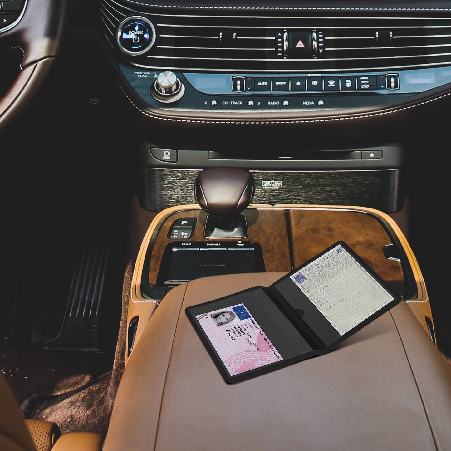 kwmobile Fahrzeugschein Hülle mit Kartenfächern - Hüllen