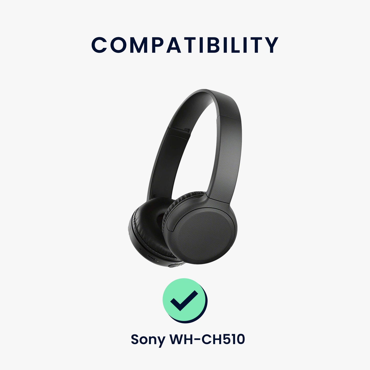 kwmobile Ohr Polster für Sony WH-CH510 Ohrpolster Ersatz Kopfhörer Ersatzteile Over Ear Headphones - Sonstiges