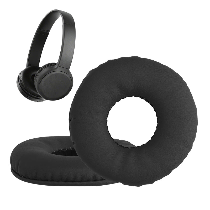 kwmobile 2x Ohr Polster für Sony WH-CH510 Ohrpolster - Ersatz Ohrpolster - Kopfhörer Ersatzteile - Kopfhörer Ersatzpolster für Over Ear Headphones Schwarz  
