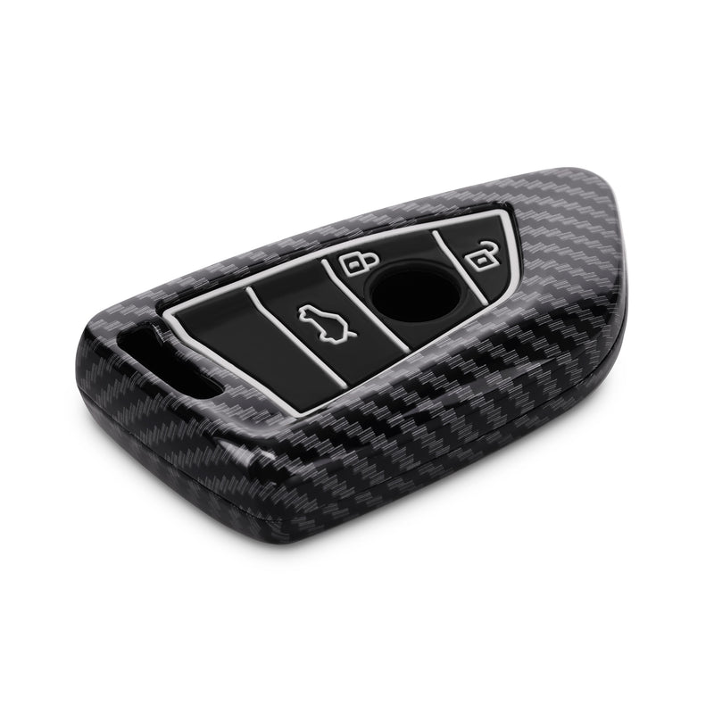 kwmobile Autoschlüssel Hülle kompatibel mit BMW 3-Tasten Smart Key Autoschlüssel - Hardcover Schutzhülle Schlüsselhülle