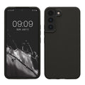 kwmobile Handyhülle für Samsung Galaxy S22 Hülle - Case Silikon - Kabelloses Laden - Schutzhülle Cover in Dunkelgrau Dunkelgrau  