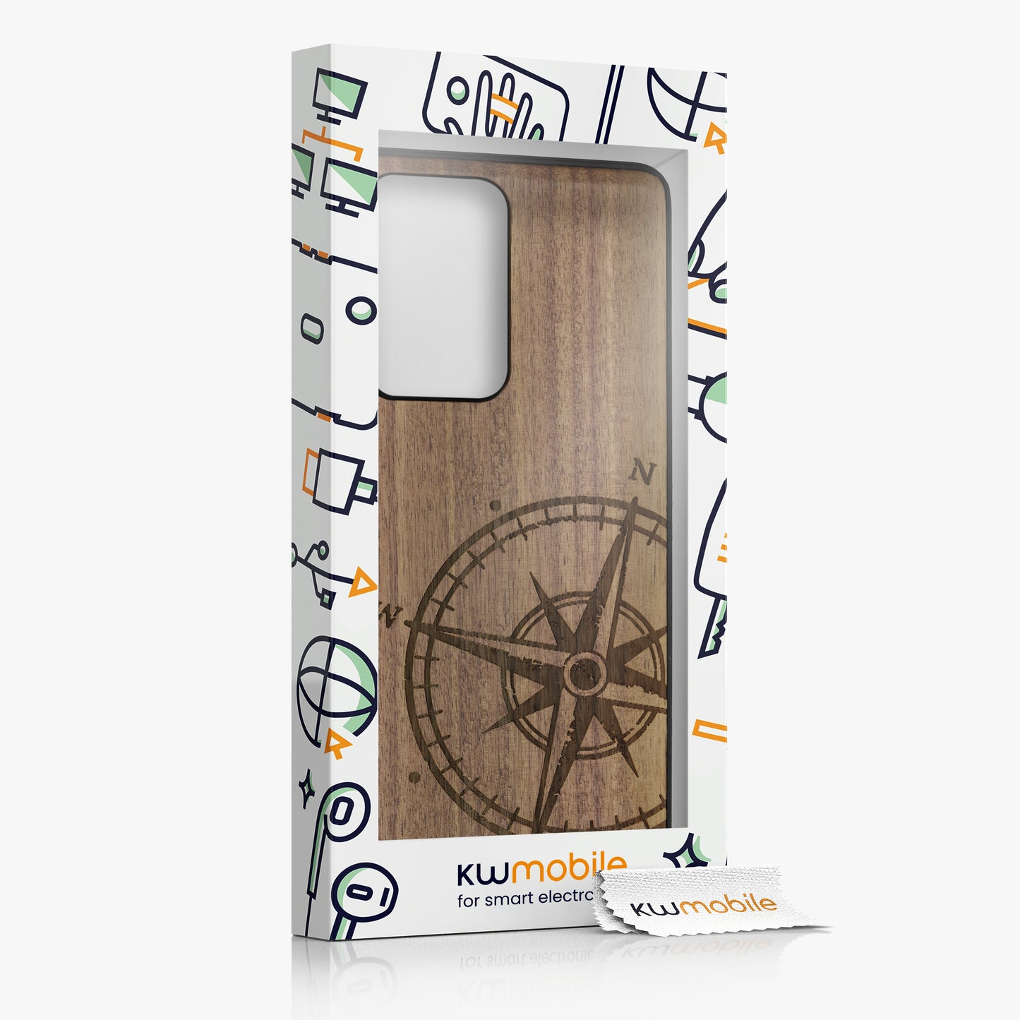 kwmobile Case Compatible with Xiaomi 11T / 11T Pro Case - Phone Cover - TPU Phone Case Compass Vintage
