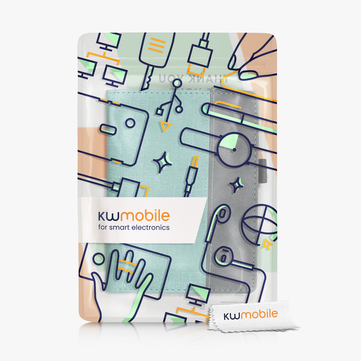 Kobo Glo HD / Touch 2.0 with Hand Strap Flip Case