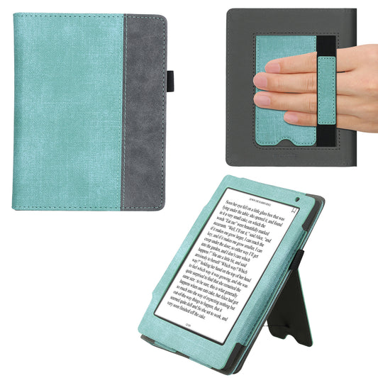 Kobo Aura H2O Edition 2 with Hand Strap Flip Case Two-Tone Mint