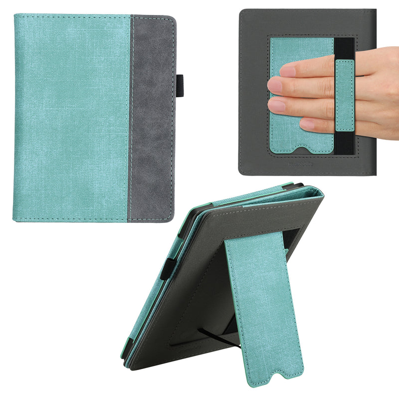 Kobo Aura H2O Edition 2 with Hand Strap Flip Case Two-Tone Mint