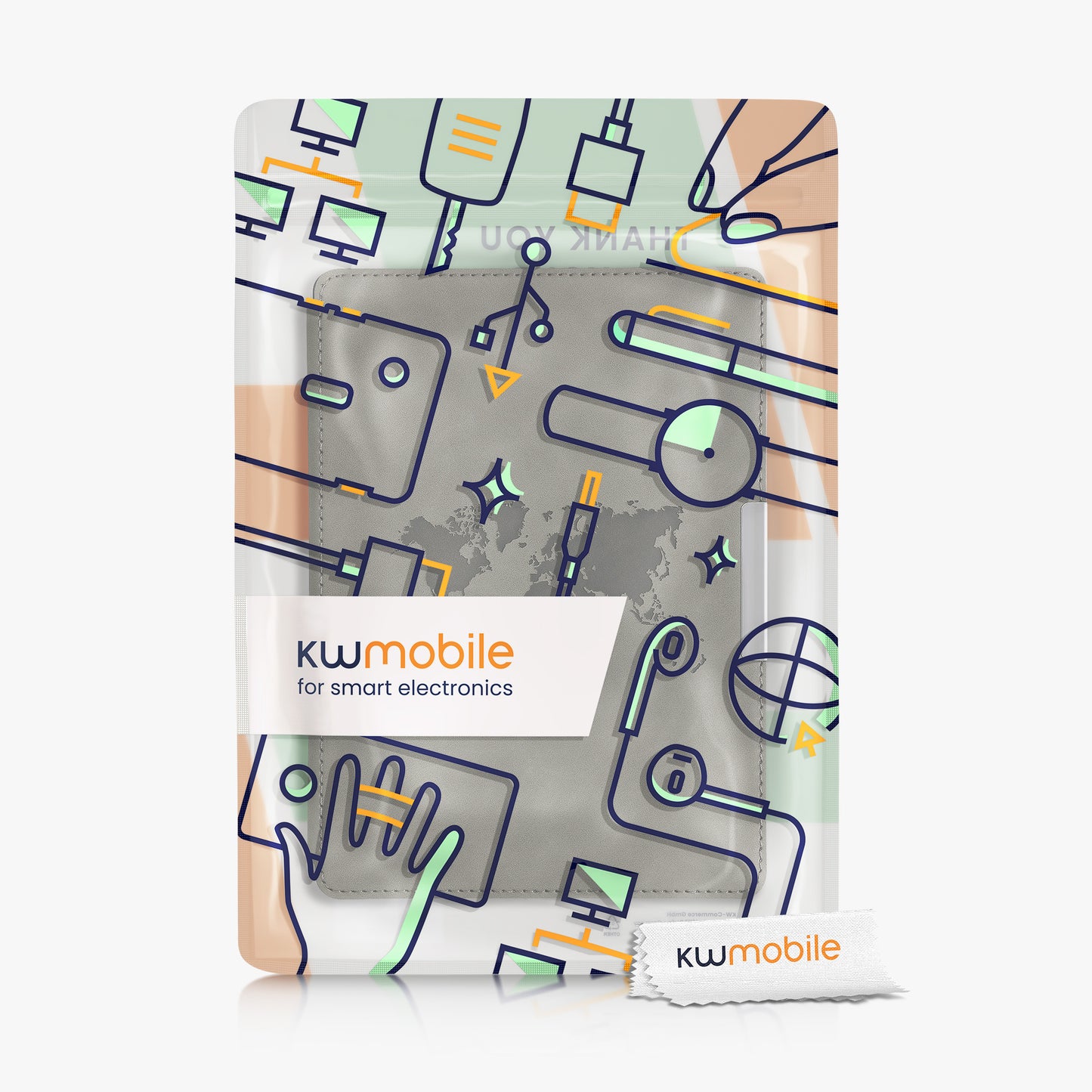 kwmobile Schutzhülle für Kobo Aura ONE Hülle - eReader Case aus Kunstleder mit Auto Sleep Funktion - [dsg02] - Hüllen