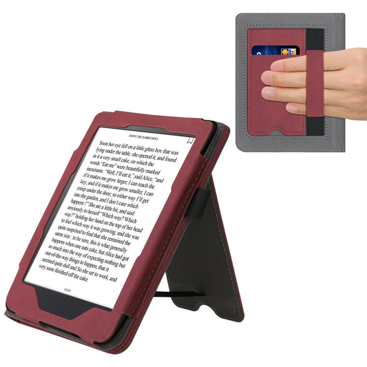 kwmobile Case compatible with Kobo Clara HD Flip Cover - with Hand Strap