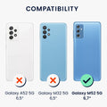 Rubberized Silicone Case for Samsung Galaxy M52 5G in Matte White