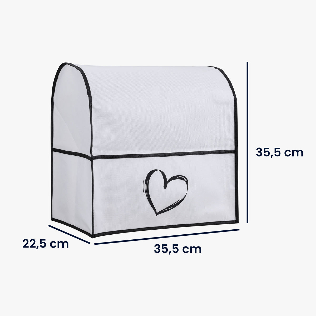 KitchenAid 4.3-4.8 liter Dust Cover White Heart
