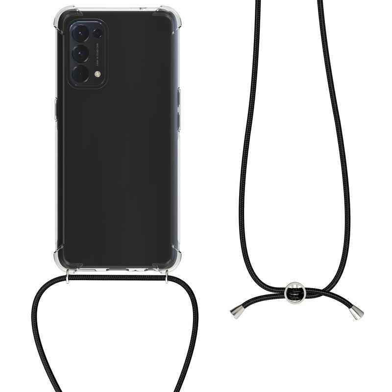 Oppo Find X3 Lite Silicone Necklace Phone Case Clear